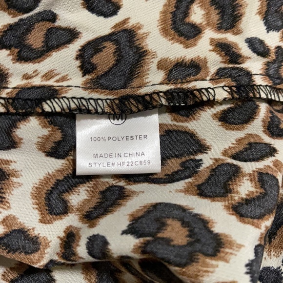 Fashion Nova Jungle Babe Leopard Print Halter Neck Midi Dress Brown NWT-M - Picture 10 of 10